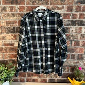 L.L.Bean plaid flannel shirt